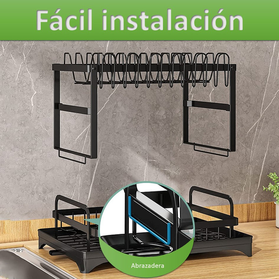 Escurridor De Platos 2 Niveles Multifuncional