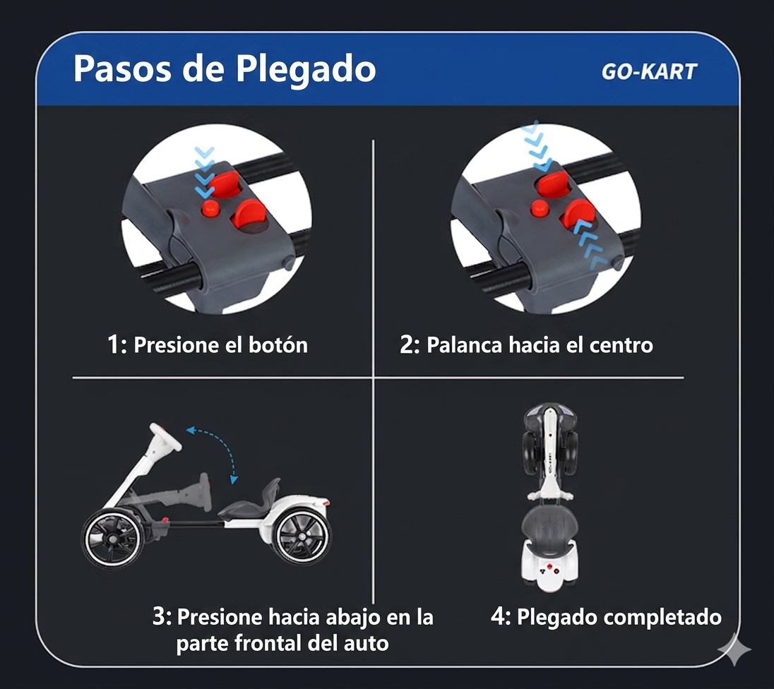 Go-Kart Eléctrico Plegable